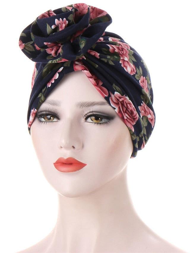 Women's Turban Office Daily Flower / Plants Polyester Boho Cute 1 pcs - LuckyFash™
