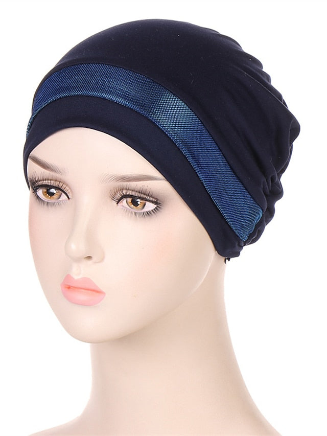 Soft Stretchy Under Scarf Cap for Women Soild Color Inner Hijab Bonnet Muslim Under Hijab Turban Hat for Women - LuckyFash™