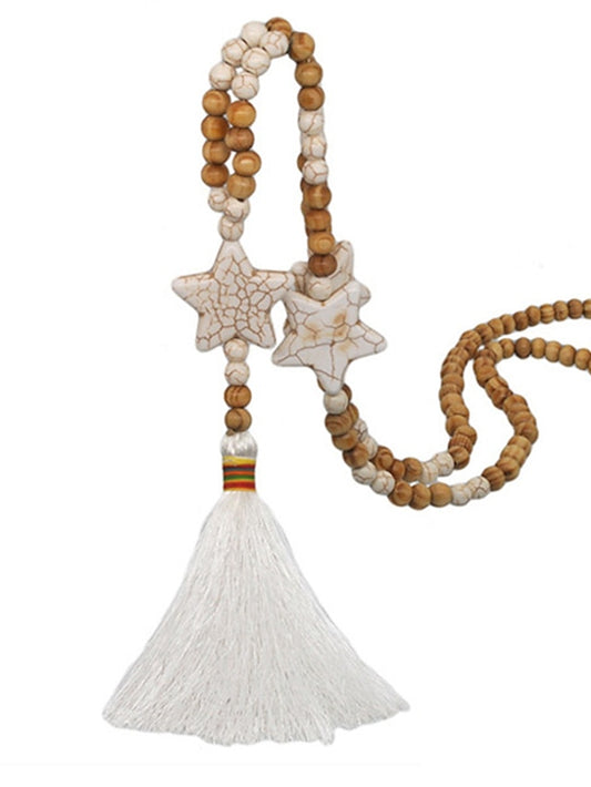 Women's necklace Ethnic Style Street Star Necklaces / Beige / White / Fall / Winter / Spring - LuckyFash™