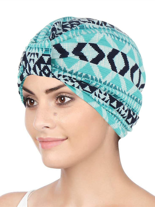 Casual Women Indian Arab Wrap Women Muslim Turban Caps Print Hijab Bonnet Inner Hijab Caps Muslim Headdress Ready To Wear - LuckyFash™