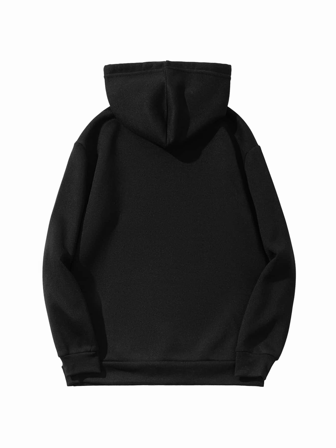 Kangaroo Pocket Drawstring Hoodie - LuckyFash™