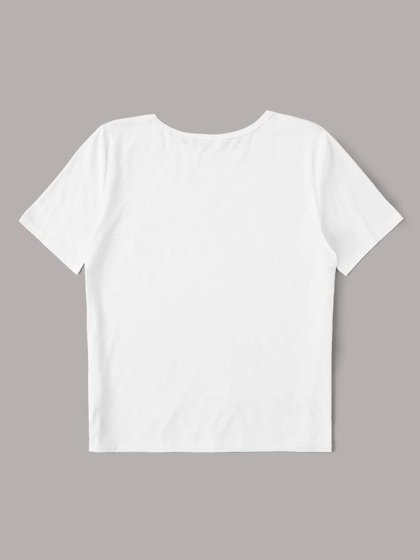 Katy Perry's Picks Queen of Hearts Symbol Graphic Tee - LuckyFash™