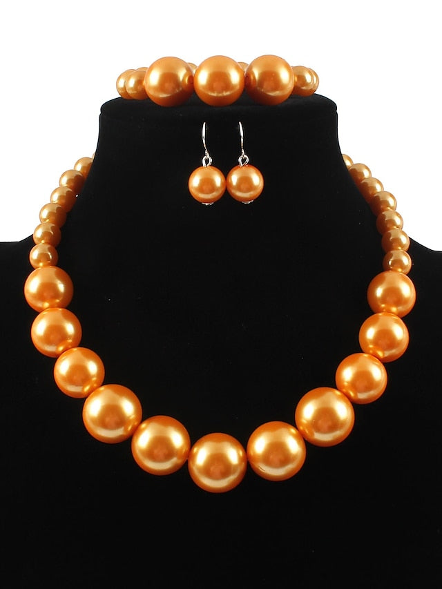Women's necklace Chic & Modern Party Pure Color Jewelry Sets - LuckyFash™