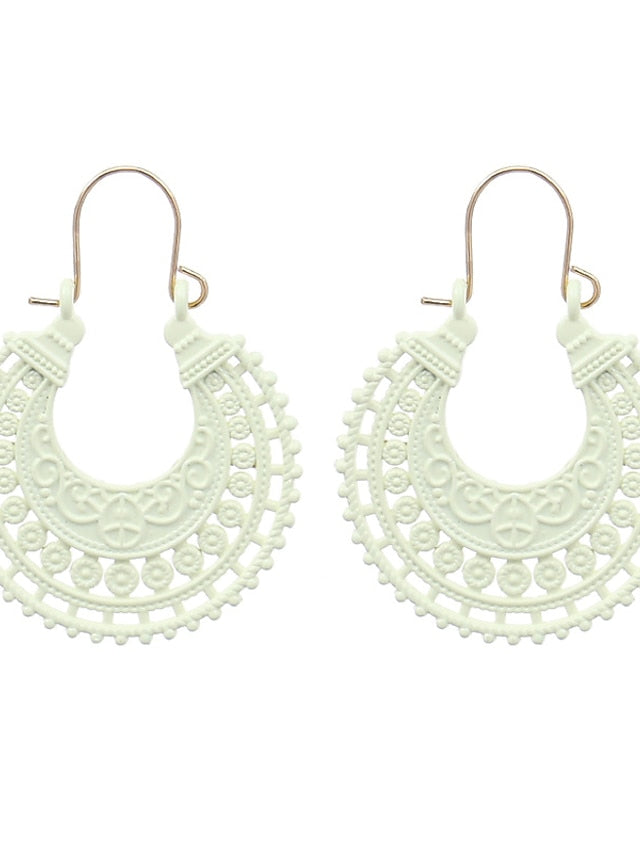 Women's Earrings Chic & Modern Party Moon Earring / Yellow / Red / Green / Fall / Winter - LuckyFash™