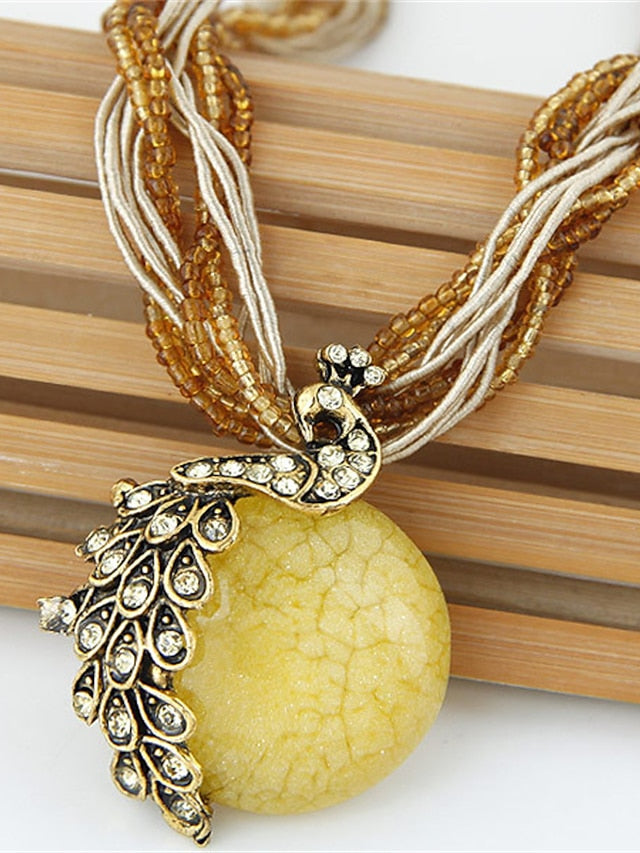 Women's necklace Ethnic Style Street Gem Necklaces - LuckyFash™