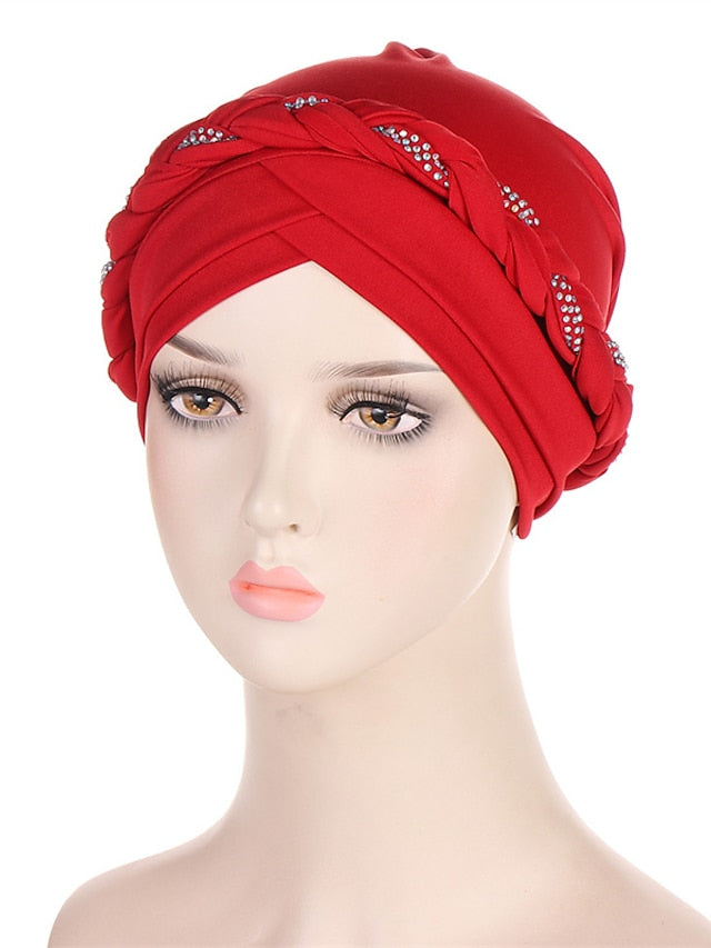 Comfortable Turban Cap for Women Soft Stretch Braid Muslim Hats Female Inner Hijab Caps Indian Bonnet Wrap Head Scarf - LuckyFash™