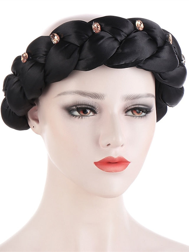 Latest Exaggerated Big Satin Twist Braid Headband African Accessories Women Fashion Turbans Ladies Head Wraps - LuckyFash™