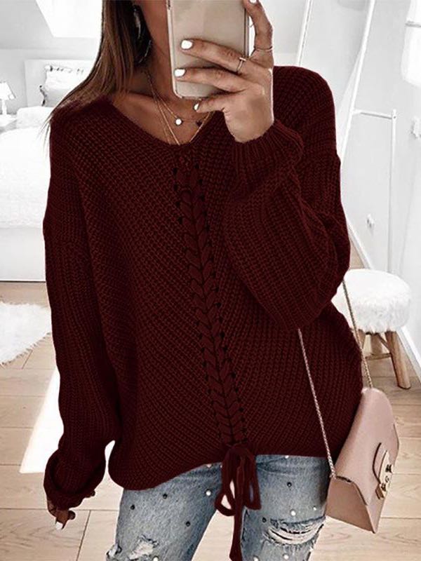 Women's Knitted Sweater For Fashion in winter - LuckyFash™