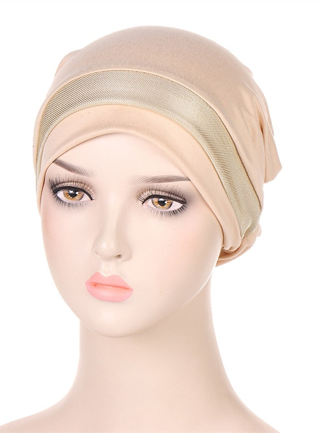 Soft Stretchy Under Scarf Cap for Women Soild Color Inner Hijab Bonnet Muslim Under Hijab Turban Hat for Women - LuckyFash™