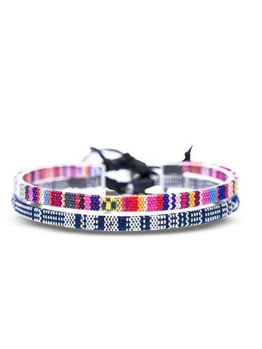Loom Bracelet Braided Boho Polyamide Bracelet Jewelry Rainbow For Beach - LuckyFash™