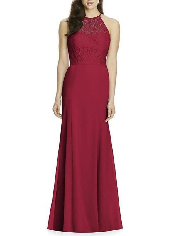Lace Applique Pleated Drop-Waist Wedding Dress - LuckyFash™
