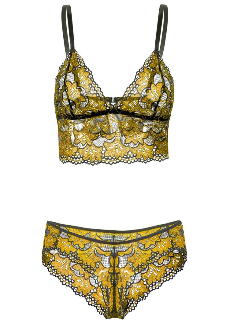 Lace Bra And Panties Two-piece Lingerie Set - LuckyFash™