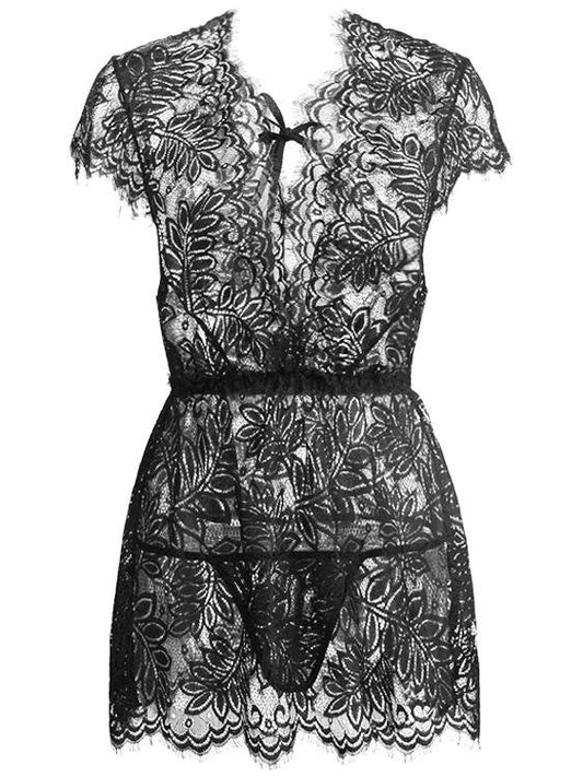 Lace Short Dress & Underwear Lingerie - LuckyFash™