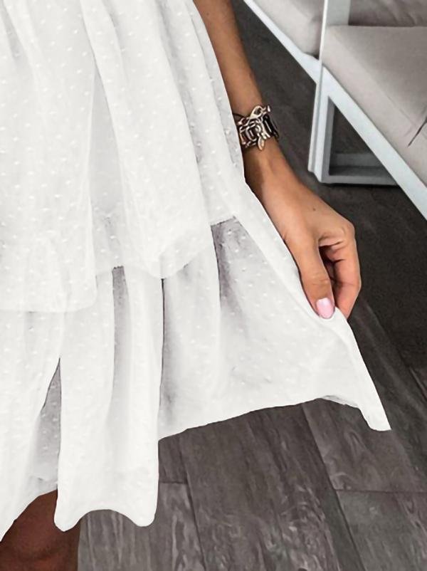 Lace Stitching Mesh Sleeveless Dress - LuckyFash™