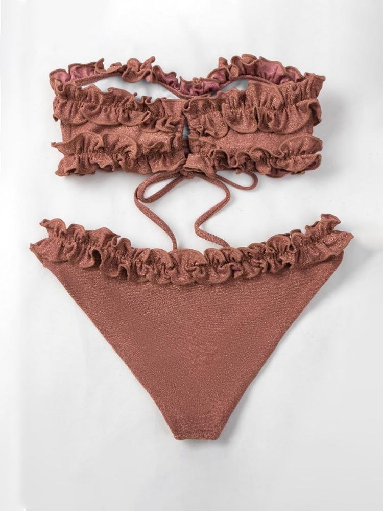 Lace Strap Two-piece Swimsuit - LuckyFash™