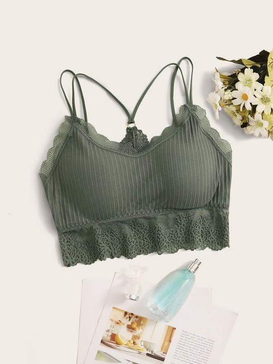 Lace Trim Bralette - LuckyFash™