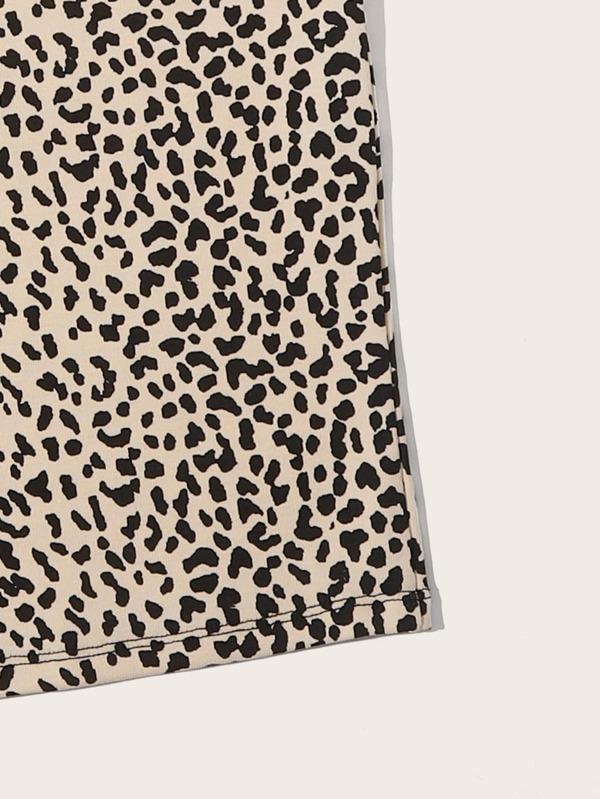 Lace Trim Leopard Print Cami Top - LuckyFash™