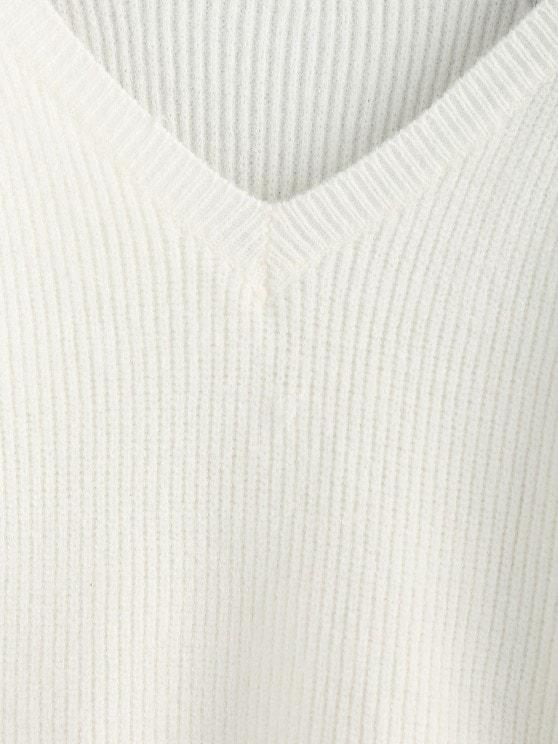 Lace Trim Raglan Sleeve Sweater - LuckyFash™