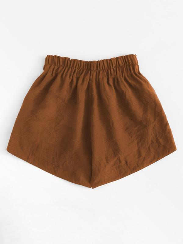 Lace-Up High-Rise Shorts - LuckyFash™
