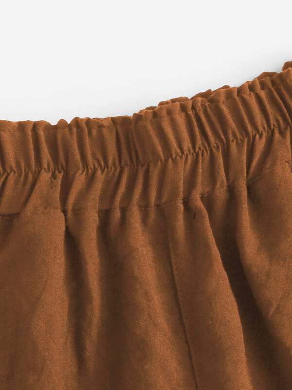 Lace-Up High-Rise Shorts - LuckyFash™