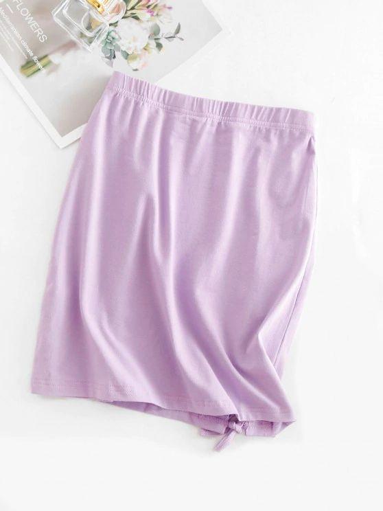 Lace-up Sheath Mini Skirt - LuckyFash™