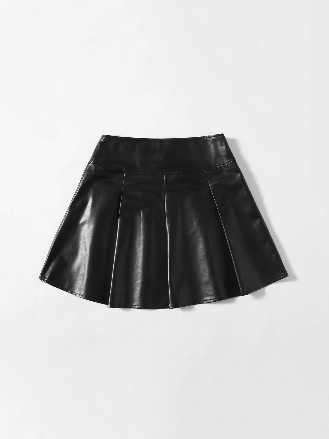 Lace Up Waist PU Leather Skirt - LuckyFash™