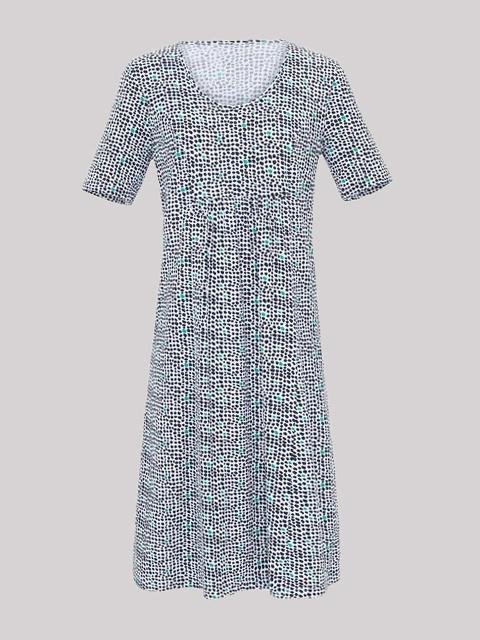 Ladies Floral Print Scoop Neck Mini Dresses - LuckyFash™