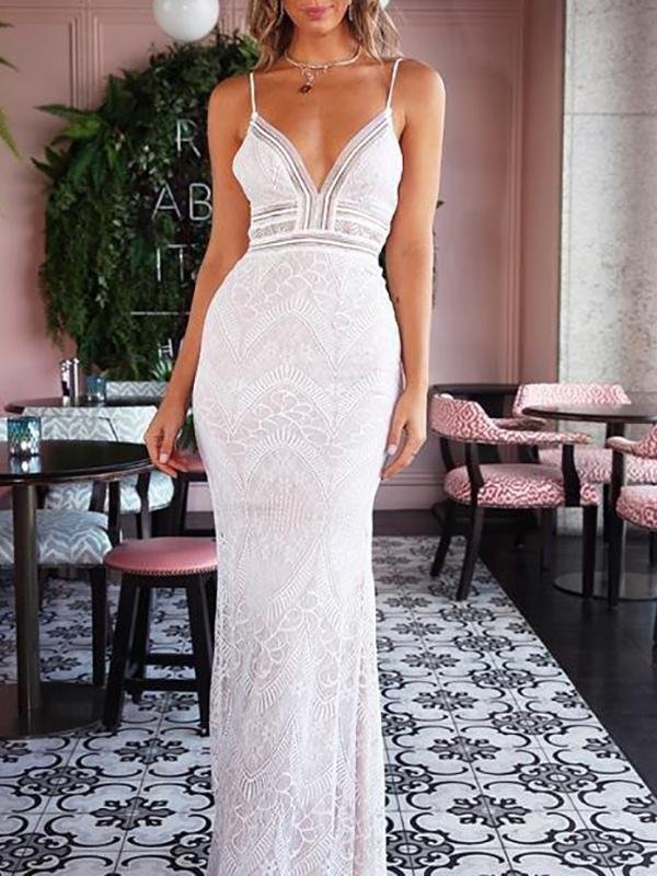 Lady in Lace Dress - LuckyFash™