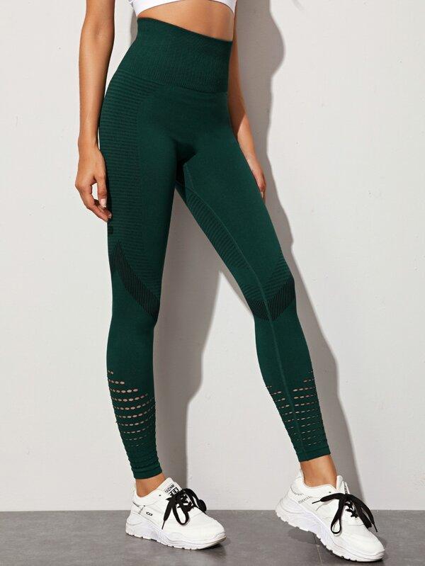Laser Cut Out High Wist Sports Leggings - LuckyFash™