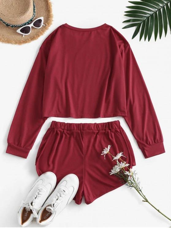 Last Night Graphic Long Sleeve Co Ord Set - LuckyFash™