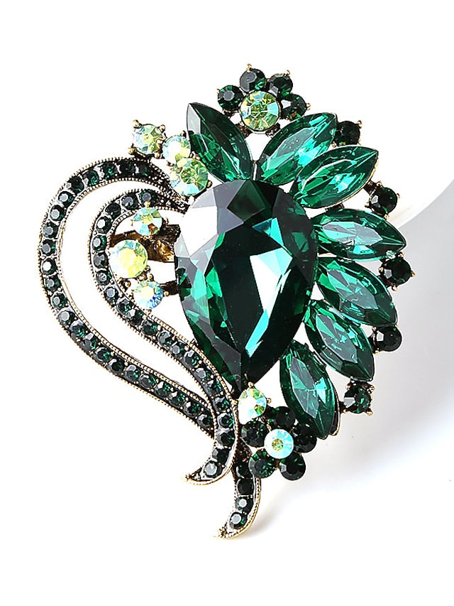 Women's Brooches Chic & Modern Street Flower Brooch / Black / White / Red / Green / Fall - LuckyFash™