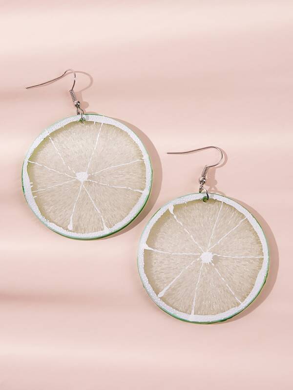 Lemon Shaped Drop Earrings 1pair - LuckyFash™