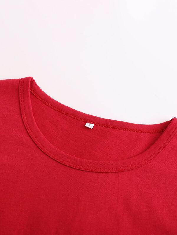Leopard And Heart Print Tee - LuckyFash™