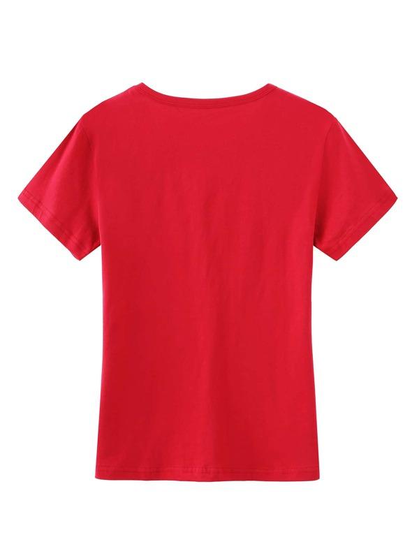 Leopard And Heart Print Tee - LuckyFash™