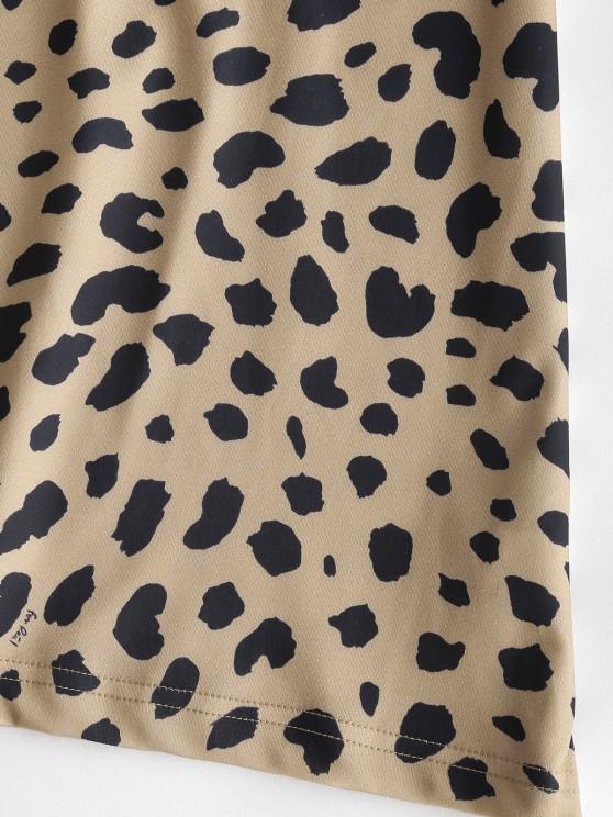 Leopard Animal Print Long Sleeve Tight Dress - LuckyFash™