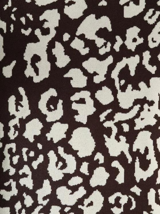 Leopard Knit Sheath Midi Skirt - LuckyFash™