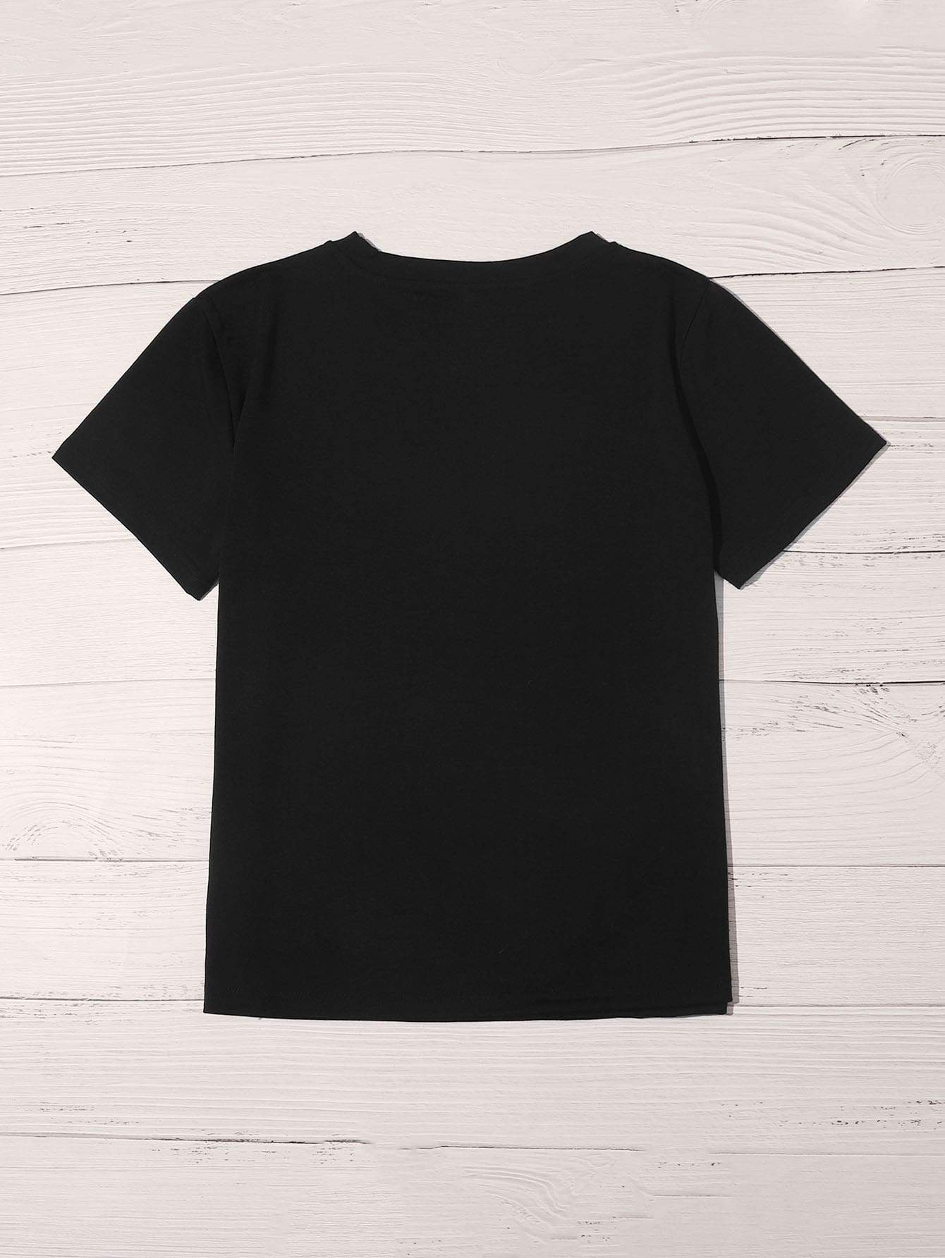 Leopard & Letter Graphic Tee - LuckyFash™