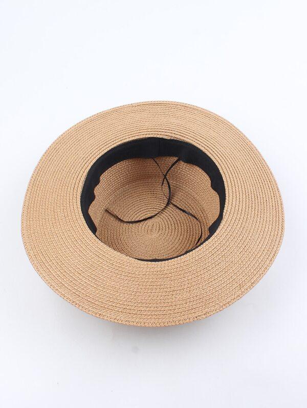Leopard Pattern Band Decor Straw Hat - LuckyFash™