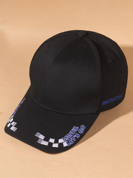 Lattice & Letter Embroidered Baseball Cap - LuckyFash™