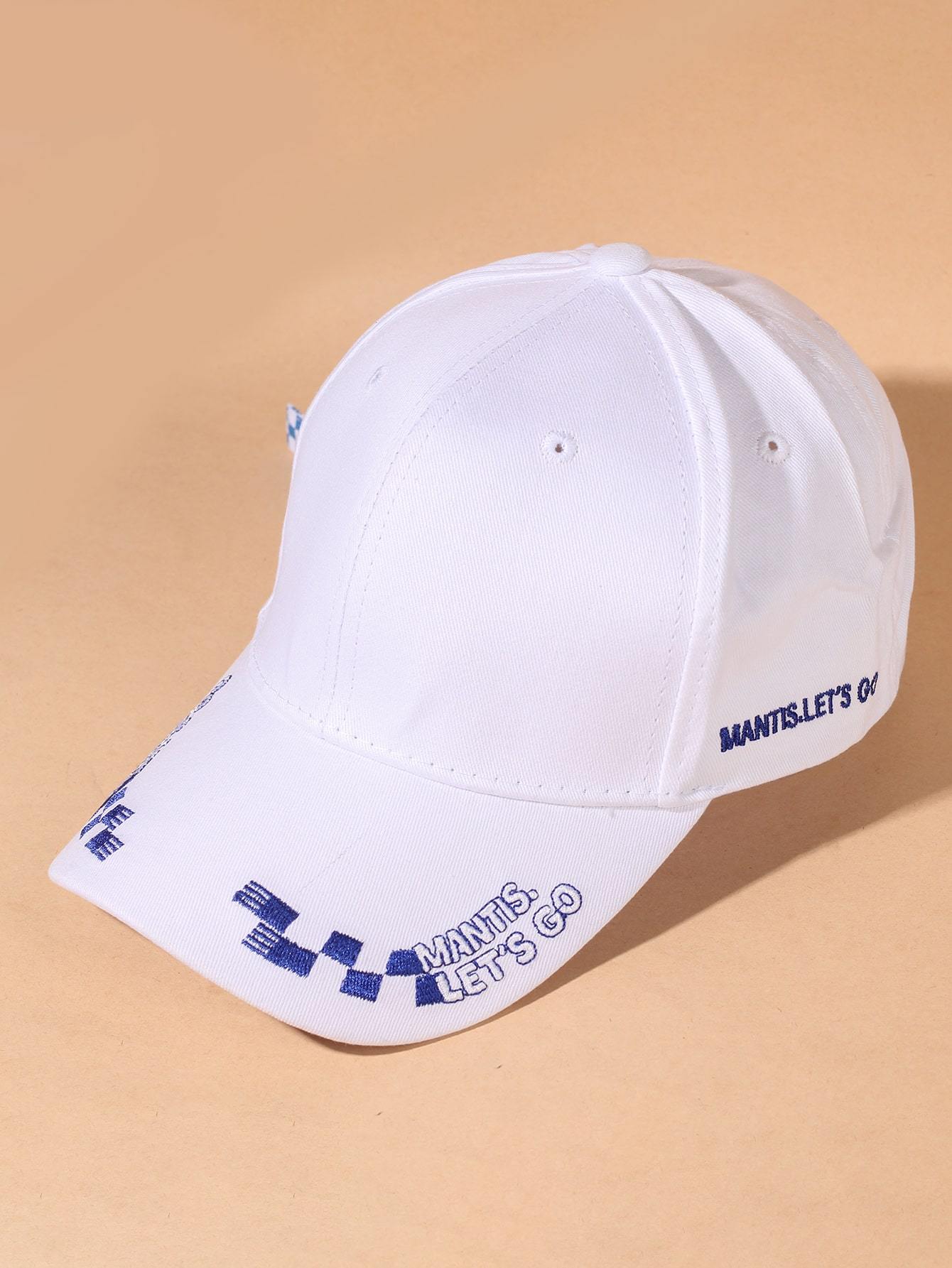 Lattice & Letter Embroidered Baseball Cap - LuckyFash™
