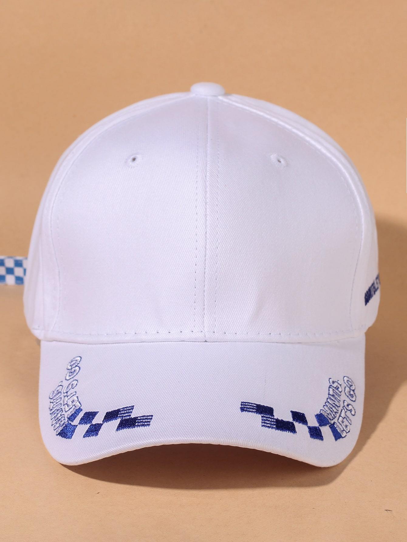Lattice & Letter Embroidered Baseball Cap - LuckyFash™