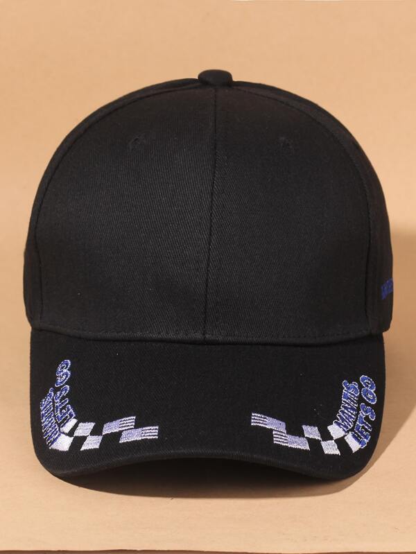 Lattice & Letter Embroidered Baseball Cap - LuckyFash™
