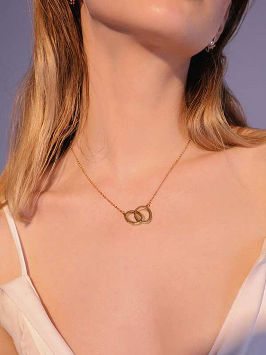 Linked Ring Pendant Necklace - LuckyFash™