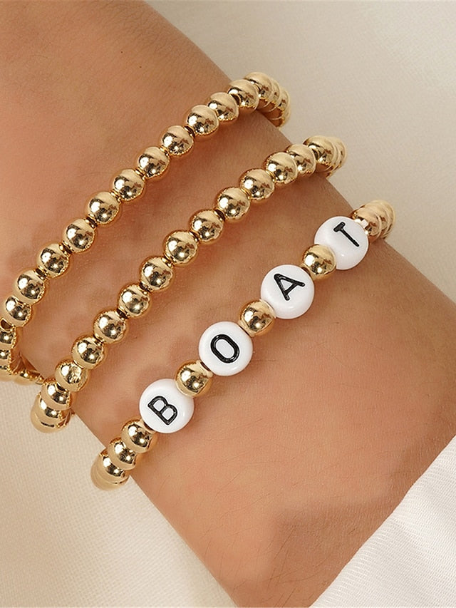 Women's Bracelets Fashion Outdoor Letter Bracelets & Bangles - LuckyFash™