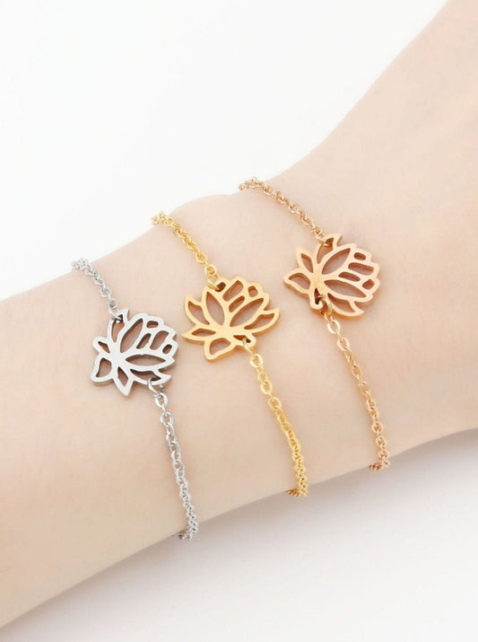 Lotus Pull Chain Bracelet - LuckyFash™