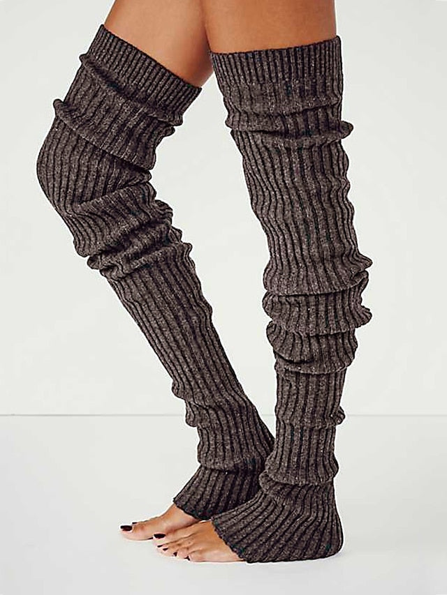 Women's Stockings Leg Warmers Boot Cuffs Party Gift Daily Retro Knit Cotton Casual Casual / Daily 1 Pair - LuckyFash™