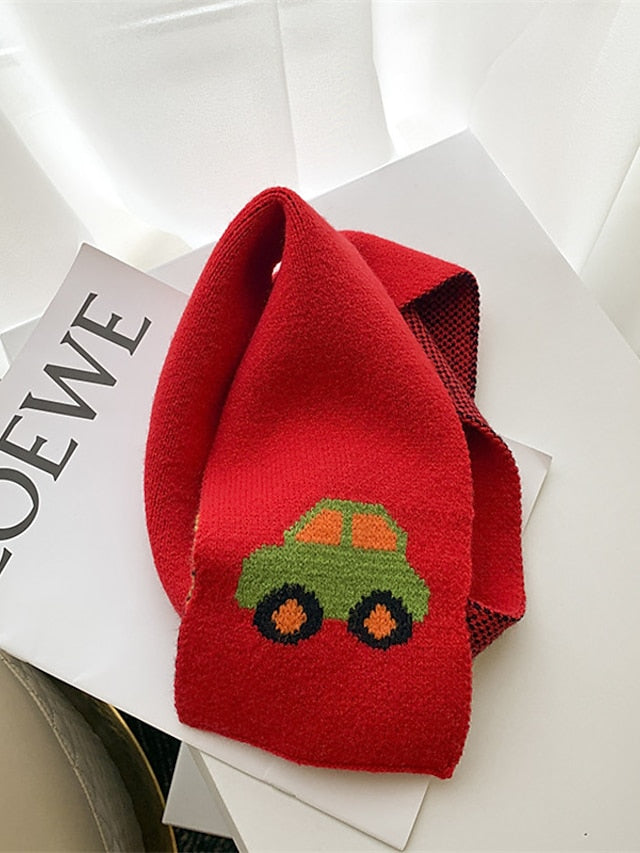 Kids Scarf Autumn Winter Fashion Children's Knitting Baby Bib Soft Knitting Winter Versatile Female Warm Girl Boy fit 2-4 Years Old - LuckyFash™