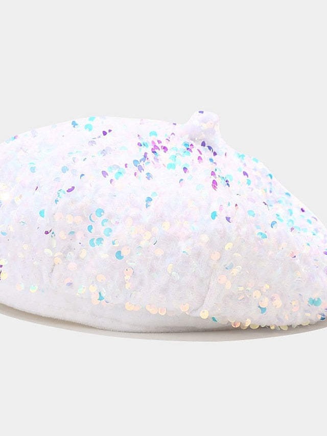 Popular Sequins Painter Hat Female Korean Version Trendy Beret Pub Party British Retro Octagonal Hat - LuckyFash™