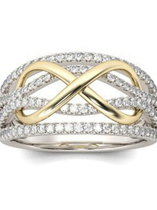 1PC Ring For Women's AAA Cubic Zirconia White Wedding Daily Alloy Classic - LuckyFash™