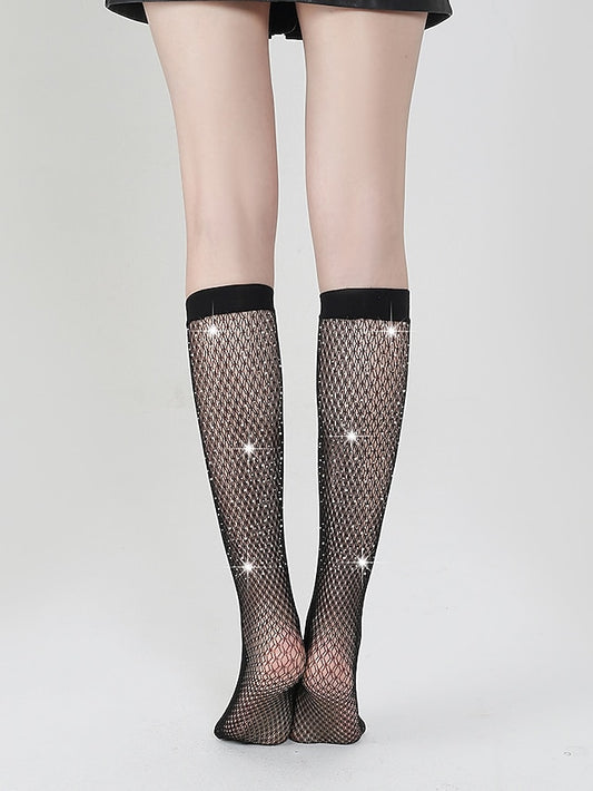 Crew Socks Work Daily Holiday Acrylic Fibers Nylon Sexy Leg Shaping 1 Pair for Women - LuckyFash™